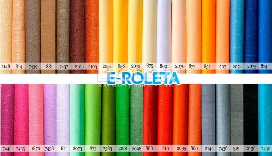 Рулонна штора під нахил Льон 7430, 41&times;165 см, бірюзовий L7430-41-170 фото
